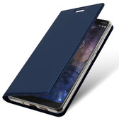 etui z klapk� etui book z podstawk� DuxDucis SkinPro granatowe do NOKIA 7 Plus