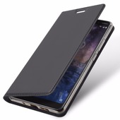 Pokrowiec etui book z podstawk� DuxDucis SkinPro szare do NOKIA 7 Plus