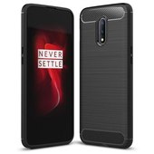 Pokrowiec etui pancerne Karbon Case czarne do OnePlus 7