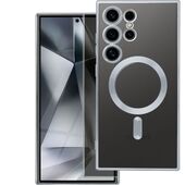 Pokrowiec magsafe magnetyczne Electro Mag Cover MagSafe - magnetyczny srebrny do SAMSUNG Galaxy S25 FE