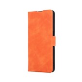 Pokrowiec etui z klapką na magnes Smart Mono pomarańczowe Realme C55