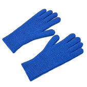 Rkawiczki dotykowe prkowane niebieskie do Oppo AX7