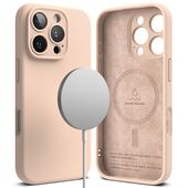 Pokrowiec Ringke Silicone Magnetic Magsafe Różowe sand APPLE iPhone 16 Pro Max / 2