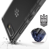 Pokrowiec etui Ringke Fusion Smoke Black BLACKBERRY Key2 / 4