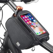 Uchwyt rowerowy Torba rowerowa na ram Roswheel Sahoo Essentials 121462 szara do SAMSUNG Galaxy A8 2018
