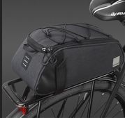 Torba rowerowa na bagażnik z paskiem SAHOO Essentials 141465 grafitowa