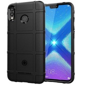 Pokrowiec etui pancerne Rugged Shield czarne do HUAWEI Honor 8s