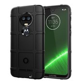 etui pancerne etui pancerne Rugged Shield czarne do MOTOROLA Moto G7 Plus