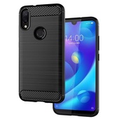 Pokrowiec etui pancerne Karbon Case czarne do SAMSUNG Galaxy A10s