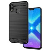 Pokrowiec etui Tech-Protect TPU Carbon czarne do SAMSUNG Galaxy A12 2021