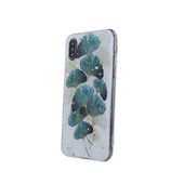 Pokrowiec etui silikonowe Gold Glam Listki SAMSUNG Galaxy A12 2021