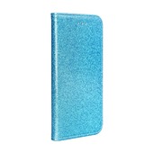 Pokrowiec etui brokatowe z klapką niebieskie SAMSUNG Galaxy A12 2021