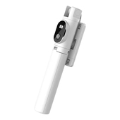 Statyw wysignik selfie mini z odpinanym pilotem bluetooth i tripodem P20 biay do HTC U24 Pro