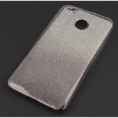 Pokrowiec etui z brokatem Bling Ombre czarne do SAMSUNG Galaxy A5 2018