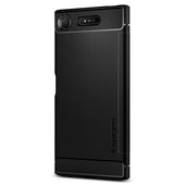 etui pancerne etui Spigen Rugged Armor czarne do SONY Xperia XZ1