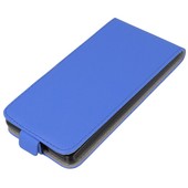 Pokrowiec z klapk na magnes Prestige Slim Flexi niebieski do Lenovo Moto E4 Plus