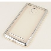 Pokrowiec etui elowe Ultracienkie z ramk srebrne do ASUS Zenfone 4 Selfie ZB553KL