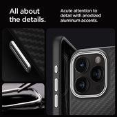 Pokrowiec Spigen Enzo Aramid Mag Magsafe czarne APPLE iPhone 15 Pro Max / 12