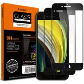 Szko hartowane Spigen Glass FC 2-pack czarne do APPLE iPhone 8