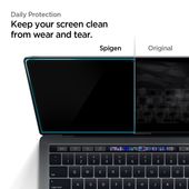 Szkło hartowane Spigen Glass FC Czarne APPLE MacBook Air 13 / 3