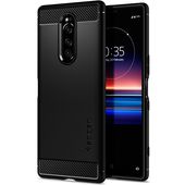 etui pancerne etui Spigen Rugged Armor czarne do SONY Xperia 1