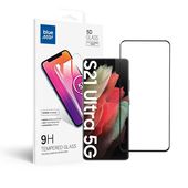 Szk�o hartowane hartowane Blue Star 5D Full Glue czarny do SAMSUNG Galaxy S21 Ultra