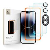 Szko hartowane Szko Hartowane Tech-protect Supreme Set 3-pack przeroczyste do APPLE iPhone 16 Plus