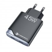 �adowarka sieciowa 2 porty Szybka 45W Forcell z 2 portami USB-C do SAMSUNG Galaxy S25 FE