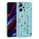 Pokrowiec Tech-protect Mood Garden niebieskie do Xiaomi Poco X5 5G