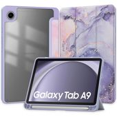 Pokrowiec Tech-protect Sc Pen Hybrid Fioletowe marble do SAMSUNG Galaxy Tab A9 8.7