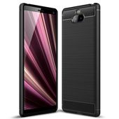 etui na ty� etui TECH-PROTECT TPU CARBON czarne do SONY Xperia 10 Plus