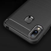 Pokrowiec etui TECH-PROTECT TPU CARBON czarne ASUS ZenFone Max M2 / 4