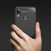 Pokrowiec etui TECH-PROTECT TPU CARBON czarne ASUS ZenFone Max M2 / 5