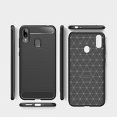 Pokrowiec etui TECH-PROTECT TPU CARBON czarne ASUS ZenFone Max M2 / 7