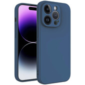 Pokrowiec etui silikonowe Tint Case ciemnoniebieskie do Oppo A6 Pro 5G