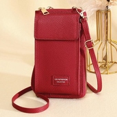 Pokrowiec torebka na telefon Fashion czerwona do SAMSUNG Galaxy A12