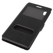 etui z okienkiem etui Flip View czarne do Lenovo Moto G4