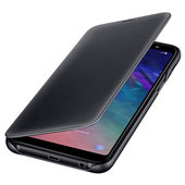 Pokrowiec etui  Wallet Cover EF-WA605CBEGWW czarne do SAMSUNG Galaxy A6+ 2018