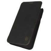 Pokrowiec etui skrzane NILLKIN Qin czarne do Xiaomi Mi Note 10 Lite