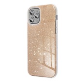 Pokrowiec etui z brokatem Shining złote Xiaomi Redmi 9C NFC