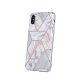Pokrowiec etui silikonowe Geometric Marmur r�owe do Xiaomi Redmi Note 8T