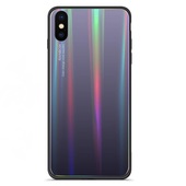 Pokrowiec etui silikonowe Rainbow Case Ombre czarne do Xiaomi Mi Mix 4