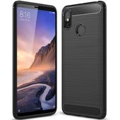 Pokrowiec etui pancerne Karbon Case czarne do Xiaomi Mi Max 3