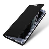 etui z klapk� etui book z podstawk� DuxDucis SkinPro czarne do SONY Xperia L3