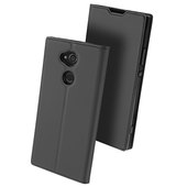etui z klapk� etui book z podstawk� DuxDucis SkinPro szare do SONY Xperia XA2 Plus