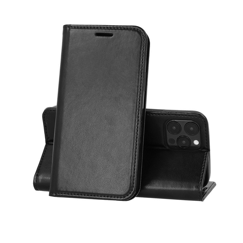 Pokrowiec etui z klapk Magnetic Book czarne Xiaomi Redmi Note 9 Pro