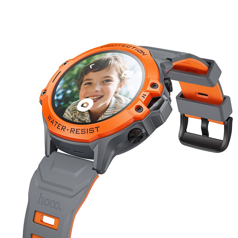 SmartWatch SmartBand dla dzieci Hoco Y107 4G GPS z funkcj� rozmowy pomara�czowy SAMSUNG Galaxy M53 5G / 2