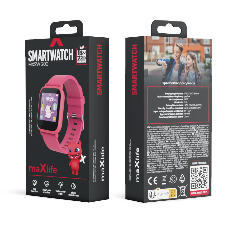 SmartWatch SmartBand Maxlife Kids MXSW-200 rowy Infinix Note 12i / 4