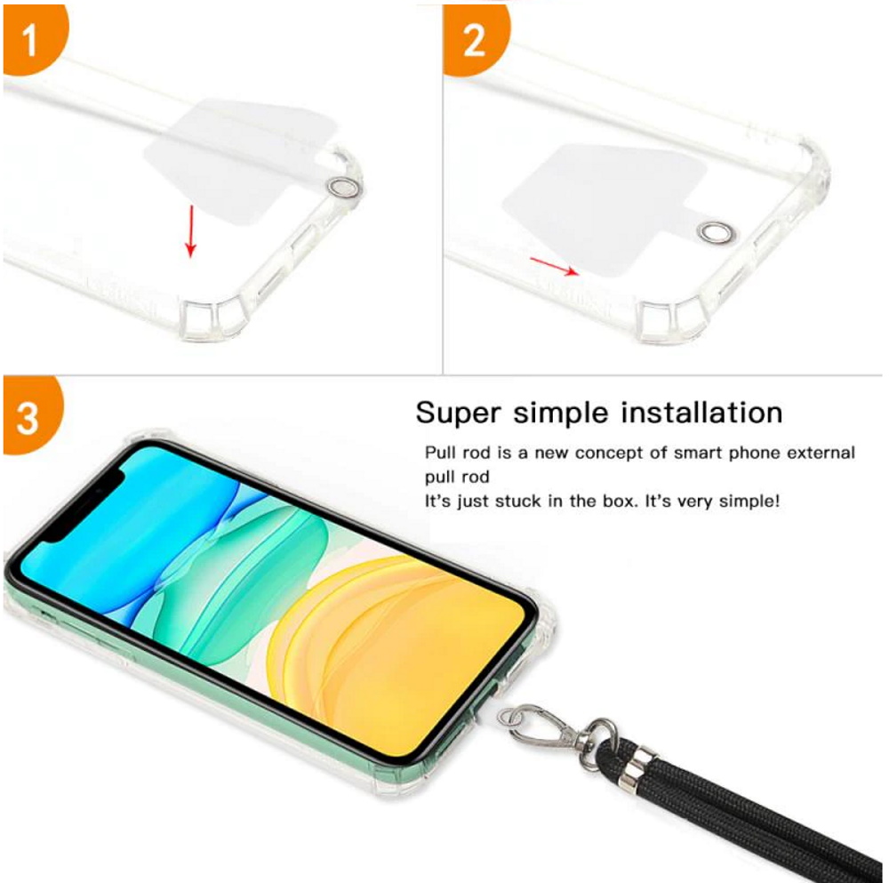 Smycz tasiemka na szyję fioletowa SAMSUNG Galaxy A03s / 3 Smycz tasiemka na szyję fioletowa SAMSUNG Galaxy A03s / 3