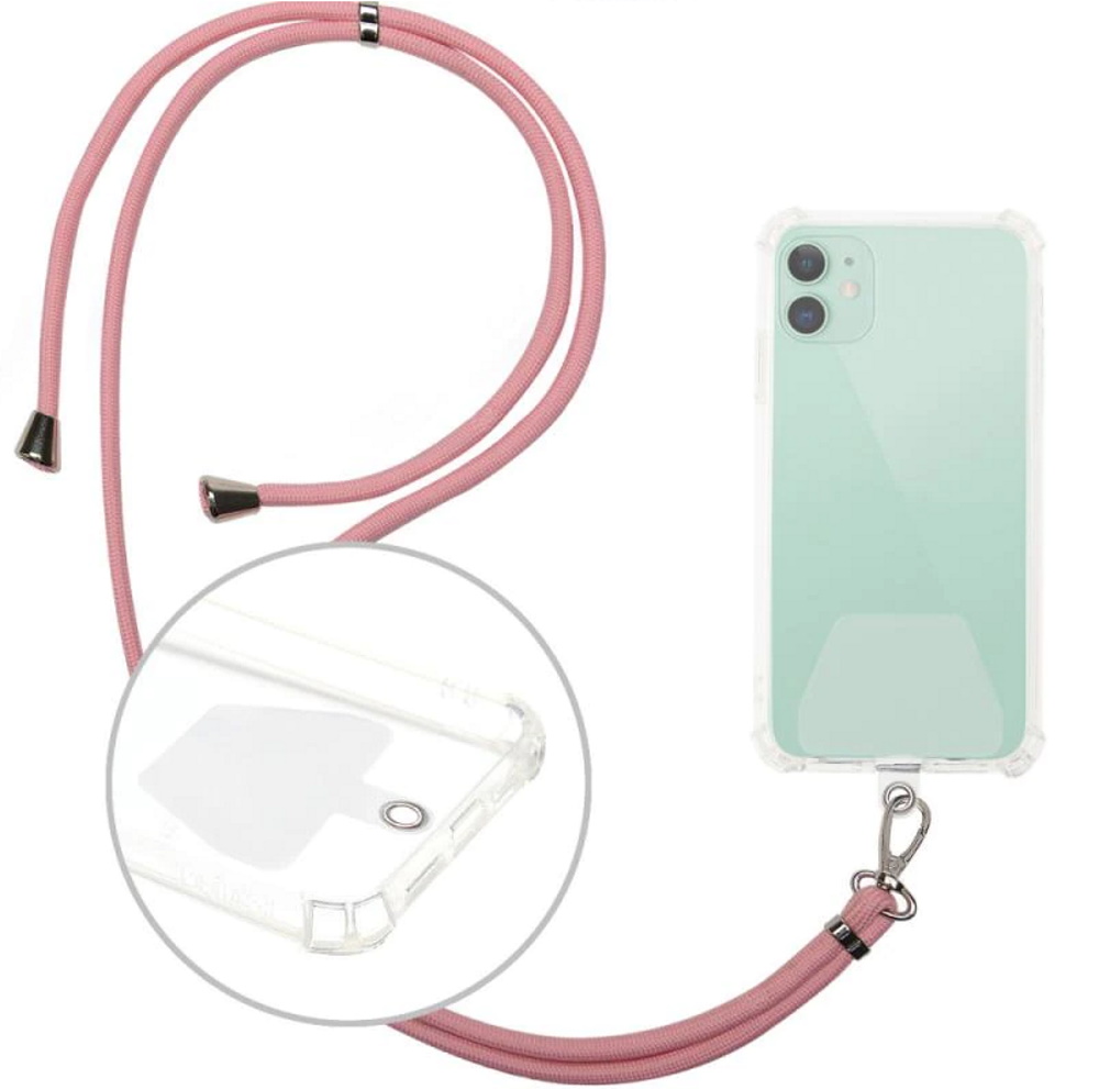 Smycz tasiemka na szyję różowa SAMSUNG Galaxy A30s Smycz tasiemka na szyję różowa SAMSUNG Galaxy A30s